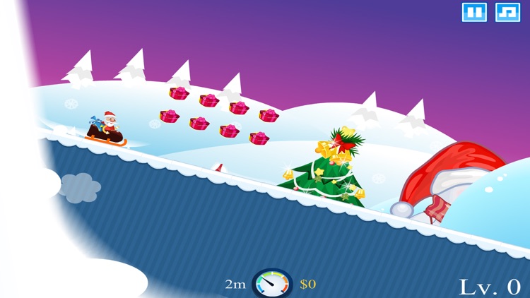Skiing Santa Christmas Holidays Game screenshot-3