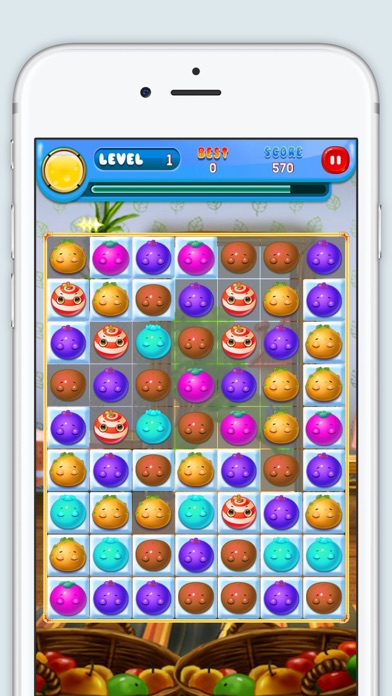 FRUIT CRUSHER MATCH 3 ENTERTAINMENT SUPER HIT EASY GAME 1.0.5 IOS