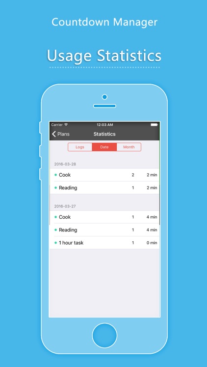 Countdown Manager - countdown and stop watch timer