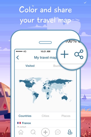 ShutterBee - map your travels screenshot 2