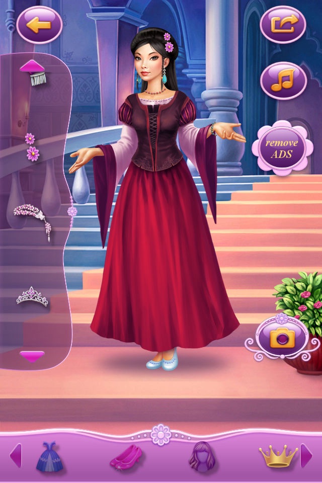 Dress Up Princess Adelina screenshot 2
