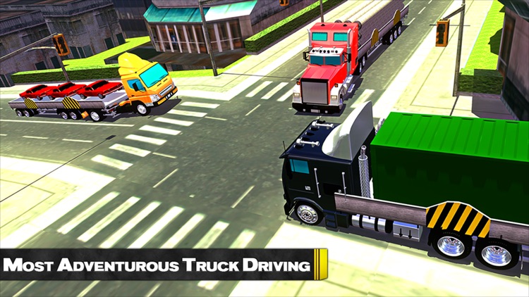 City Cargo Truck Transport 3D - 18 Wheeler Driver to Transport Cargo At Their Destination screenshot-3