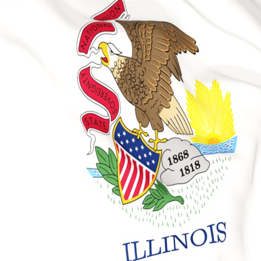 Illinois Flag Stickers