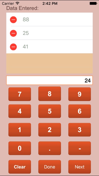 Statistics Calculator screenshot1