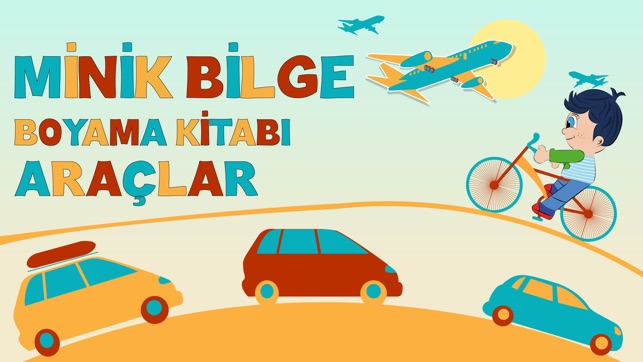 Araçlar Boyama Kitabı - Minik Bilge Araç