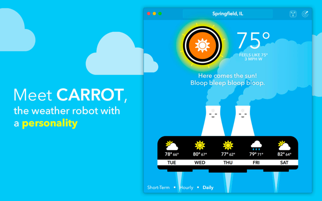 Carrot Weather Talking Forecast Robot 1 1