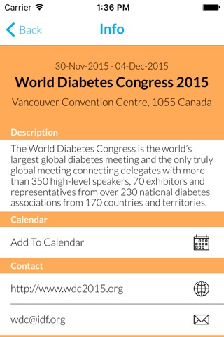 World Diabetes Congress 2015 screenshot 3