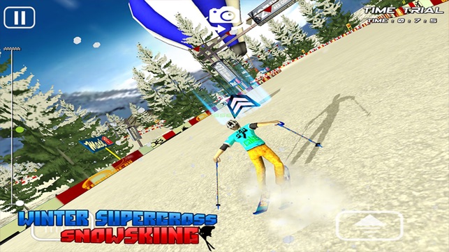 Winter Super Cross SnowSkiing - Free 3D Snow Water Racing Ma(圖3)-速報App