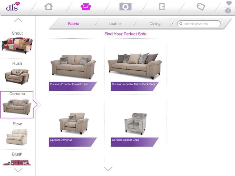 DFS Sofa and Room Planner