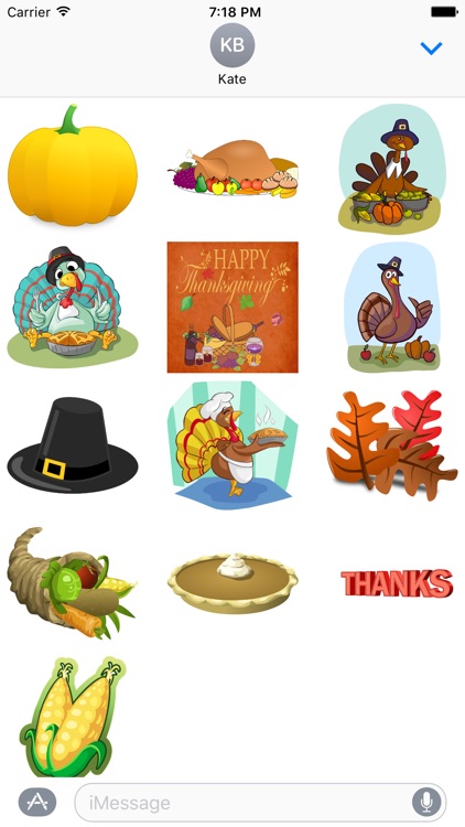 Happy Thanksgiving Stickers