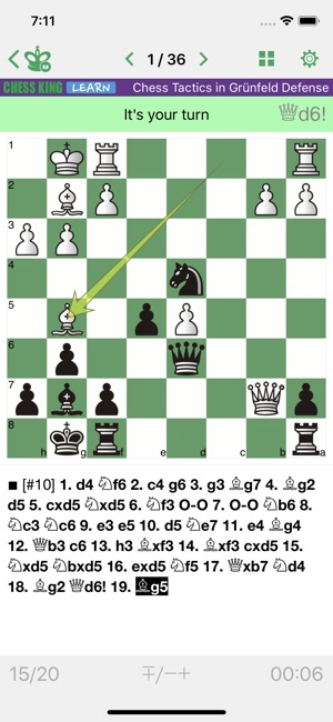 Chess Tactics. Grunfeld Def.