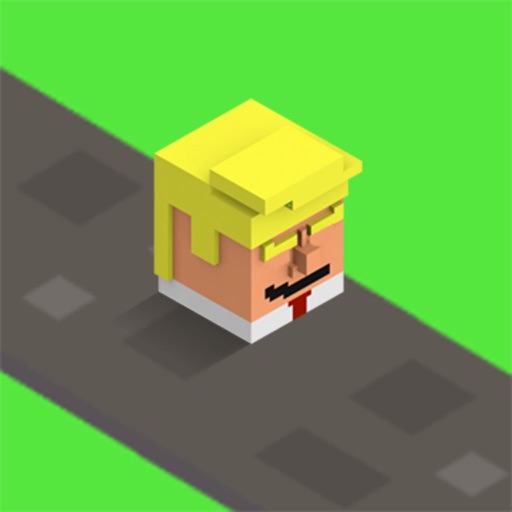 Trumpo Jumpy Cross The Road Rider Go 2K16 iOS App