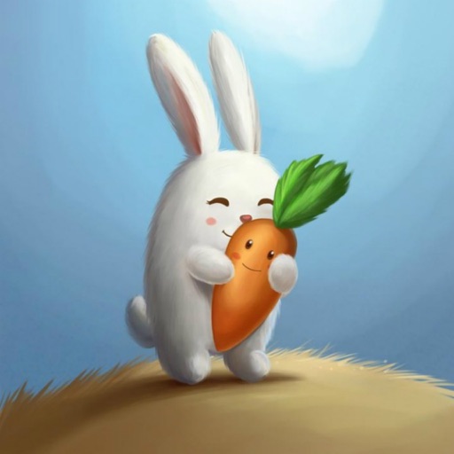 Rabbit & Carrot - Free Icon