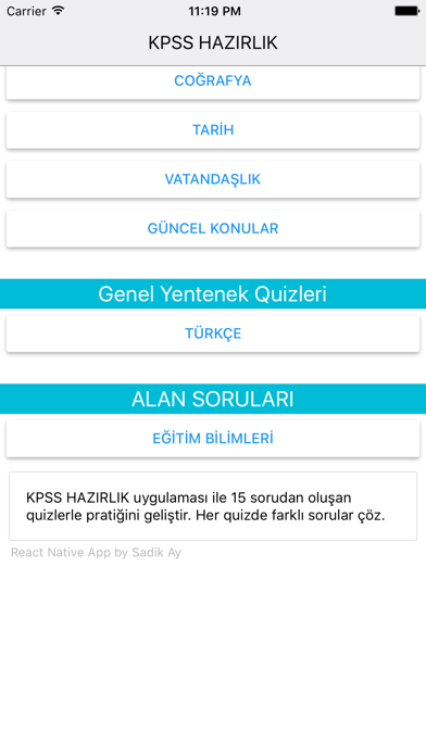 How to cancel & delete Kpss Hazırlık - Soru Bankası from iphone & ipad 1