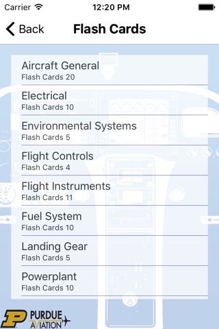 Purdue Aviation Cirrus SR20/22 Study App screenshot 2