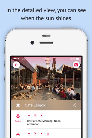 SunnySpots - Sun in Cafés, Bars & Restaurants screenshot 3