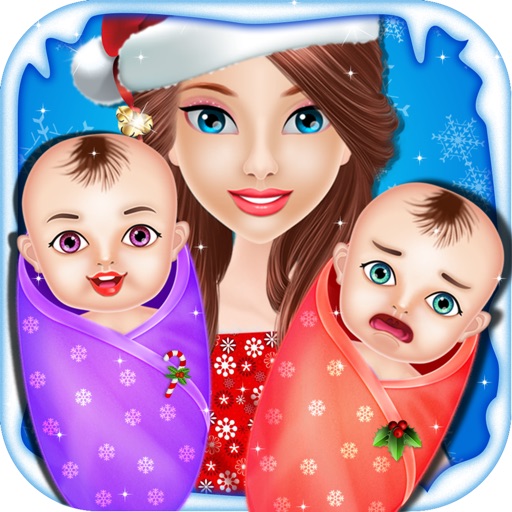 Christmas Twins NewBorn Baby Care - kids game iOS App