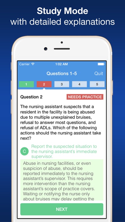 CNA Smart Exam Prep - Practice Test & Study