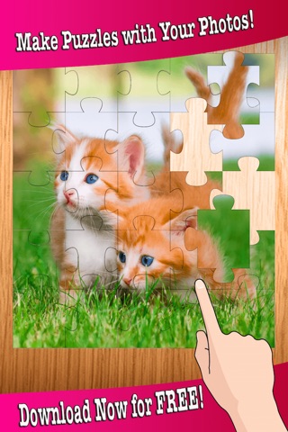 Kitten Baby Animal Game - Cute Cat Puzzles Jigsaw screenshot 4