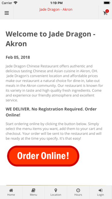 How to cancel & delete Jade Dragon Akron from iphone & ipad 1