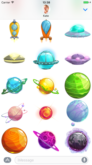 Alien planets - Stickers for iMessage(圖3)-速報App