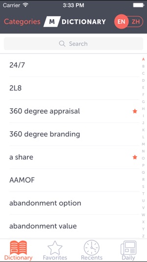 MDictionary - 英语–中文商业金融术语分类词典(圖2)-速報App