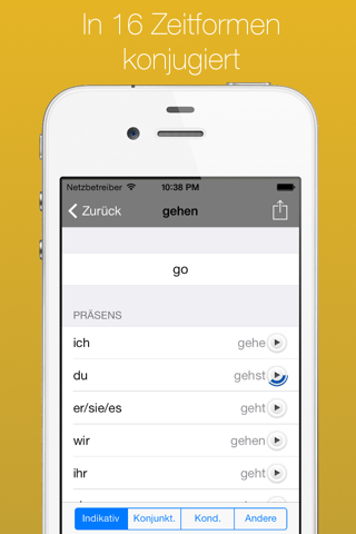 German Verb Conjugator screenshot 2