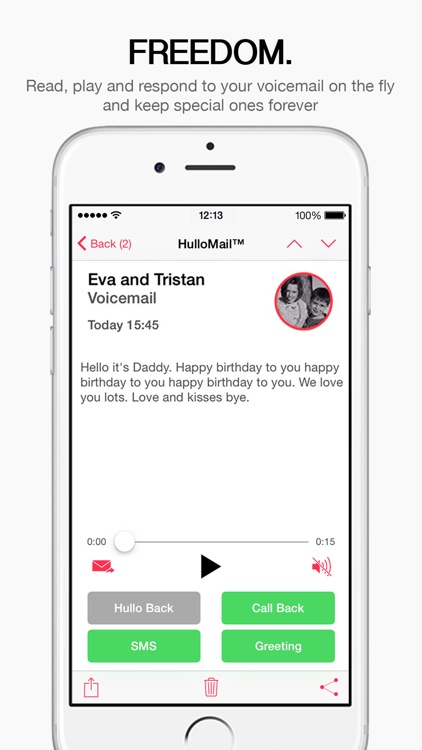 HulloMail, Free SmartVoicemail™