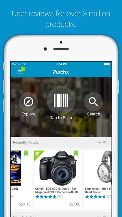 Purchx Reviews Barcode Scanner