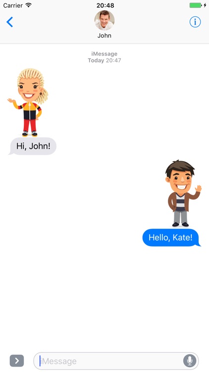 Cartoon people - Stickers for iMessage