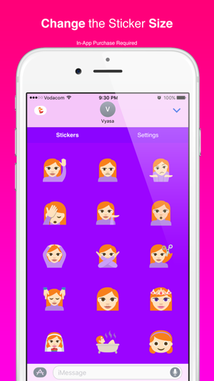 Redhead Emoji Stickers for iMessage(圖4)-速報App