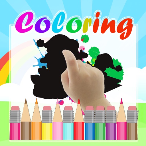 Coloring Kids Game for Dora friends the Explorer Christmas icon