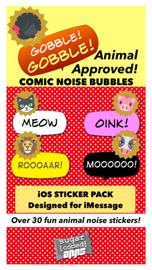 Gobble! Animal Noise Comic Bubbles(圖1)-速報App