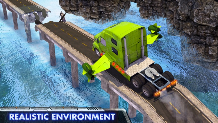 Modern Flying Truck Sim 3D screenshot-3