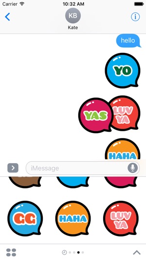 Cute Text Stickers Pack for iMessage(圖2)-速報App