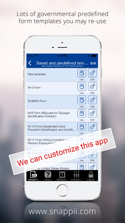 Government PDF Form Collection App