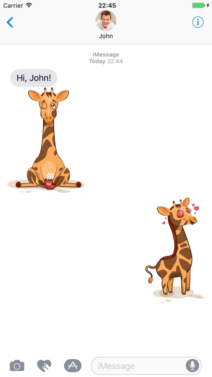 Giraffe - Stickers for iMessage