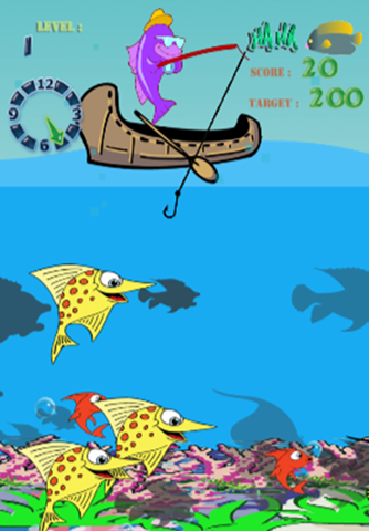 Big win deep sea fishing game : catch the little fish game for kids screenshot 2