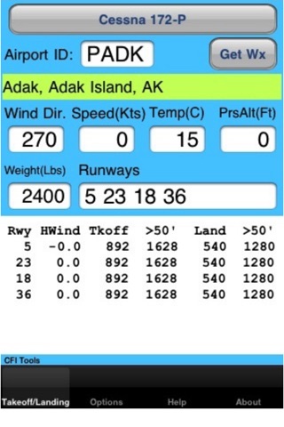 CFI Tools Takeoff Landing Distance screenshot 2