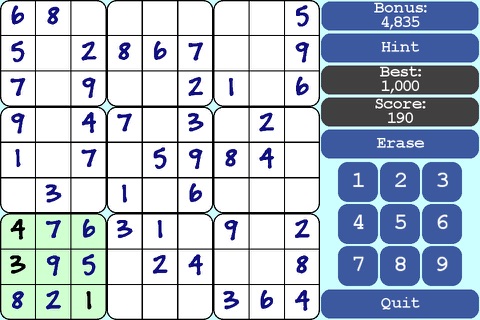 Sudoku Breaktime Complete screenshot 2