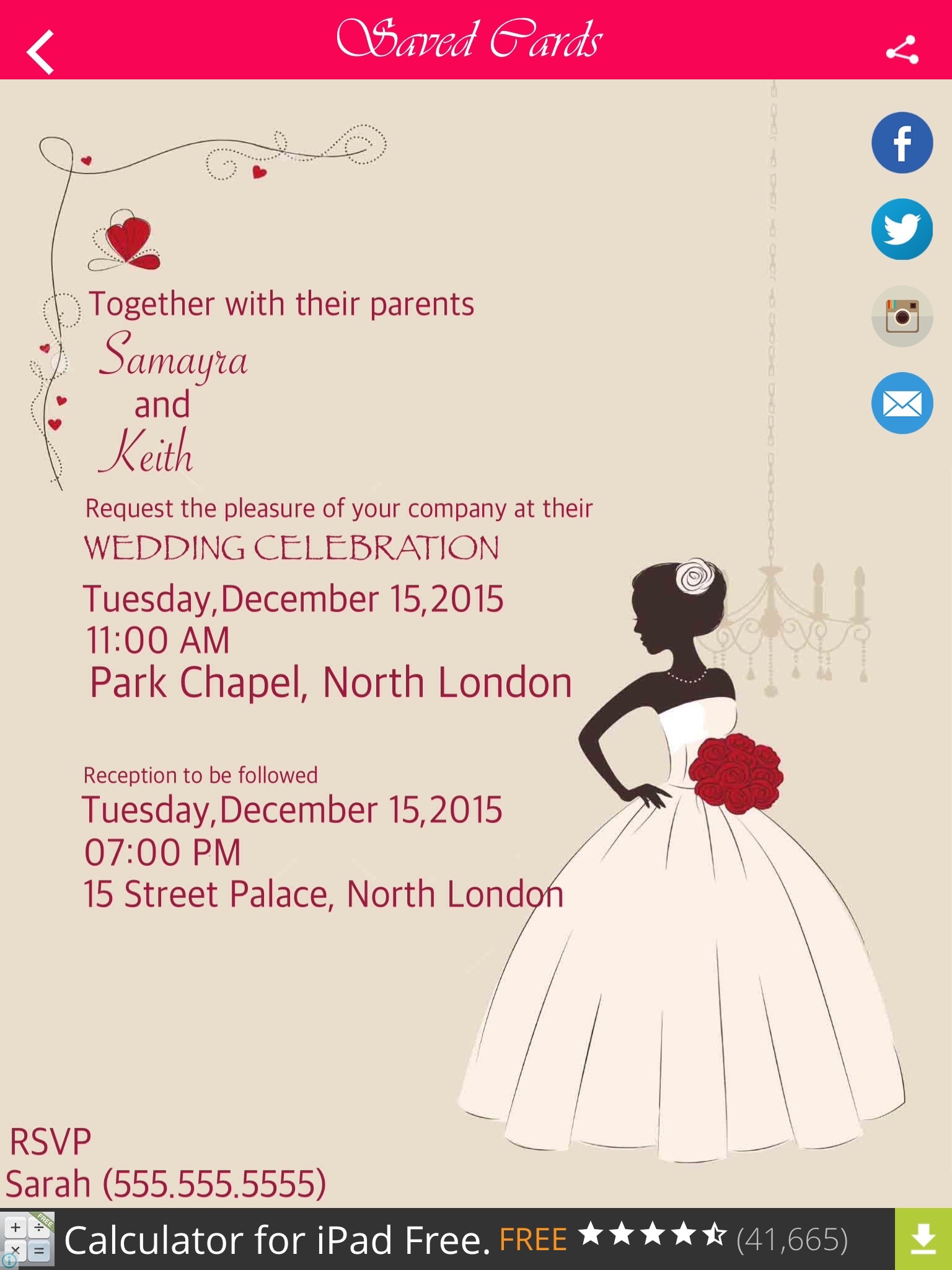 Invitation Cards screenshot 2