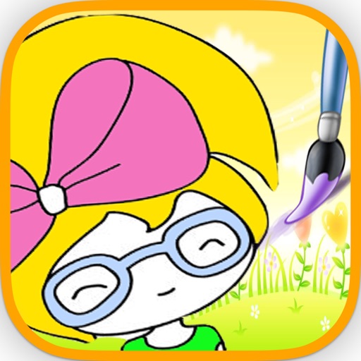 A Little princess girls-Coloring book iOS App