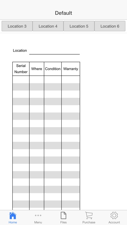 Household Log