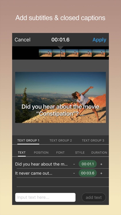 Video Factory - Video Text Editor&Crop,Rotate,Flip