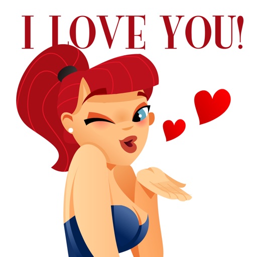 I Love You Stickers by Cartoon Smart