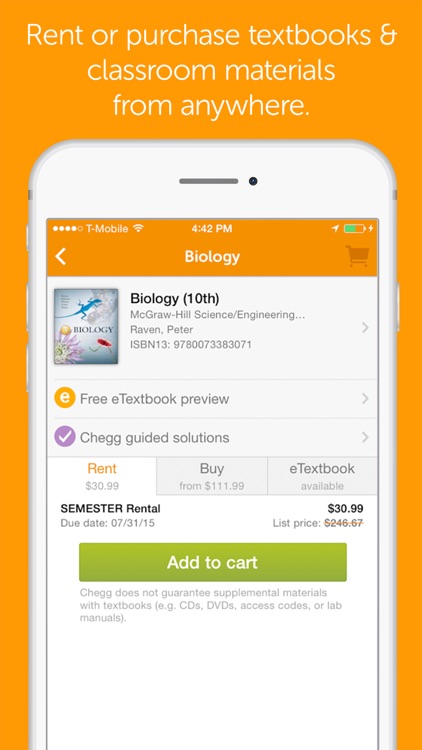 Chegg: Textbook Rental, 24/7 Homework Help + More screenshot-3