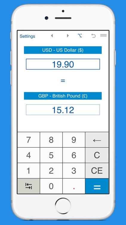 US Dollars to British Pounds currency converter