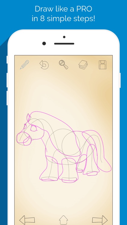 How to Draw Horses with Steps