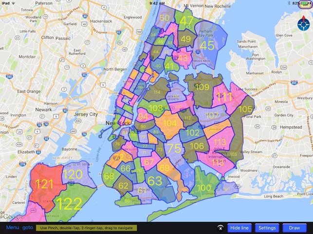 NYPD Precinct Map for iPad