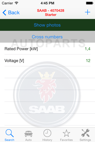 Autoparts for Saab screenshot 3